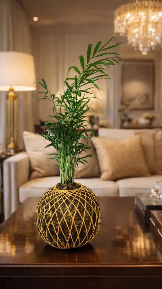 Palmeirinha em ambiente decorado